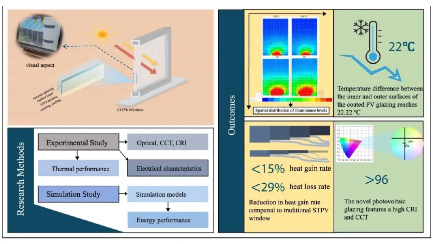 Científicos crean un acristalamiento fotovoltaico semitransparente (CSTPV) para ventanas