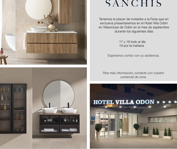 Showroom para profesionales de Sanchis Muebles de Baño en Hotel Villa Odón